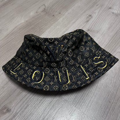 GORRO  LV NEGRO/NEGRO/DORADO